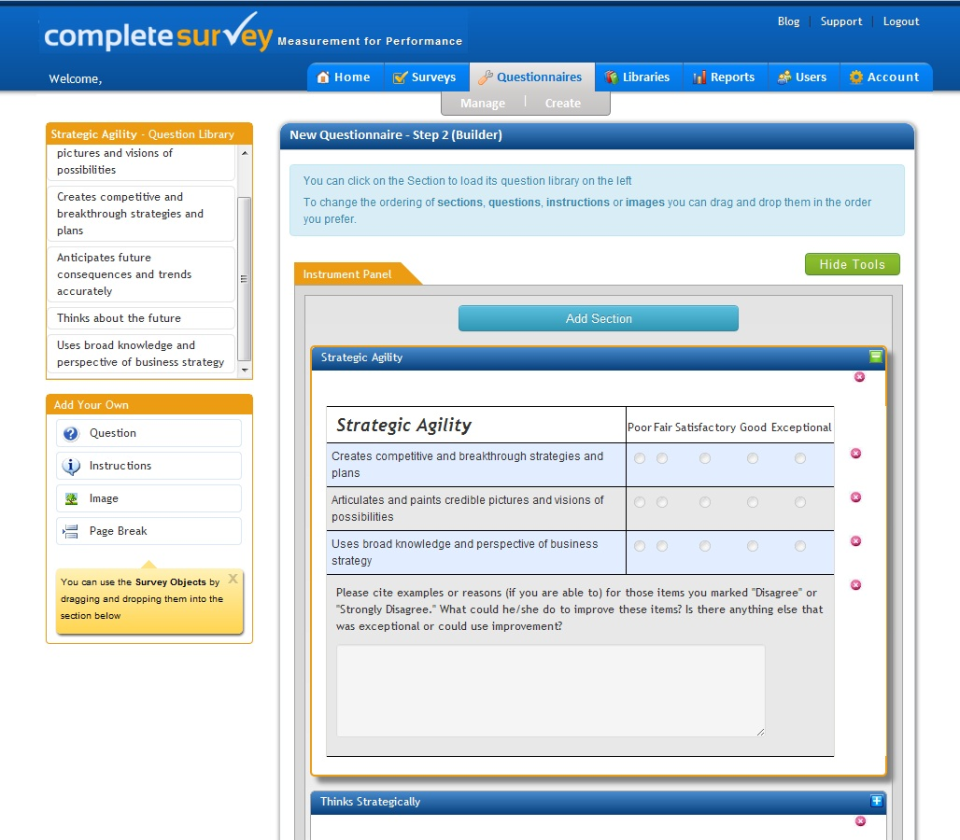 screenshot of Leadership360