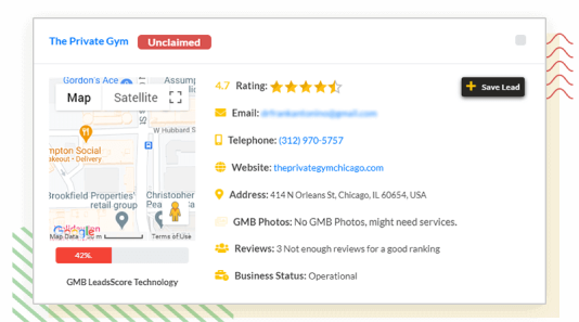 screenshot of LeadsGorilla
