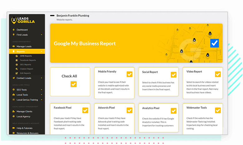 screenshot of LeadsGorilla