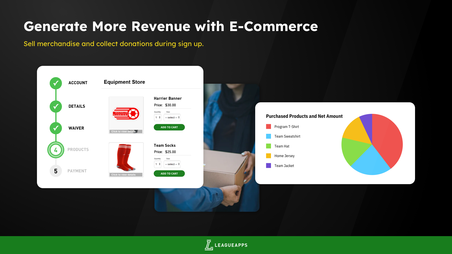 screenshot of LeagueApps