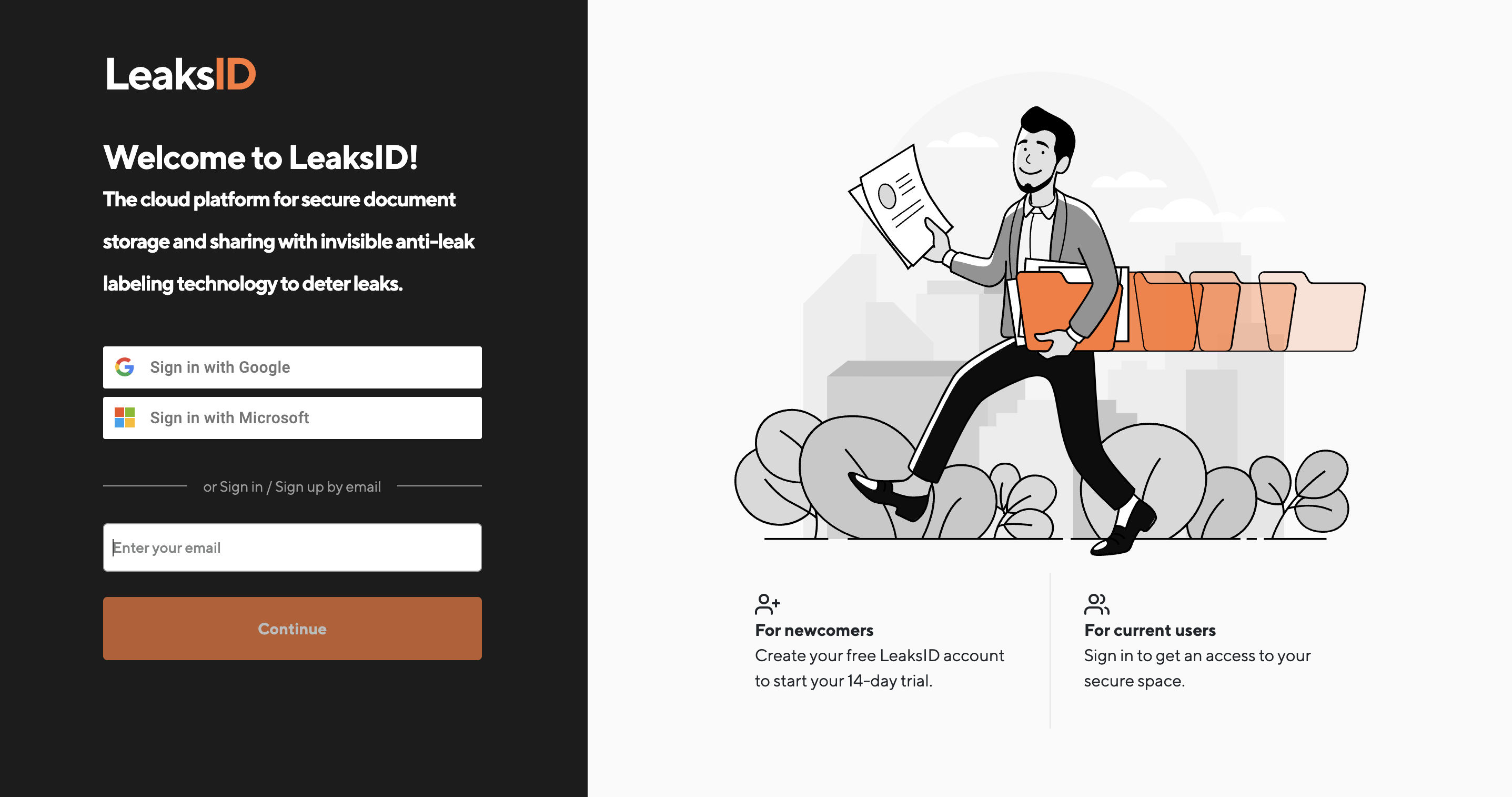 screenshot of LeaksID