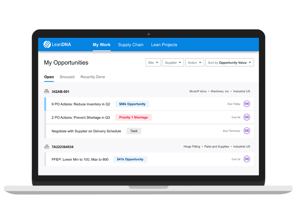 screenshot of LeanDNA