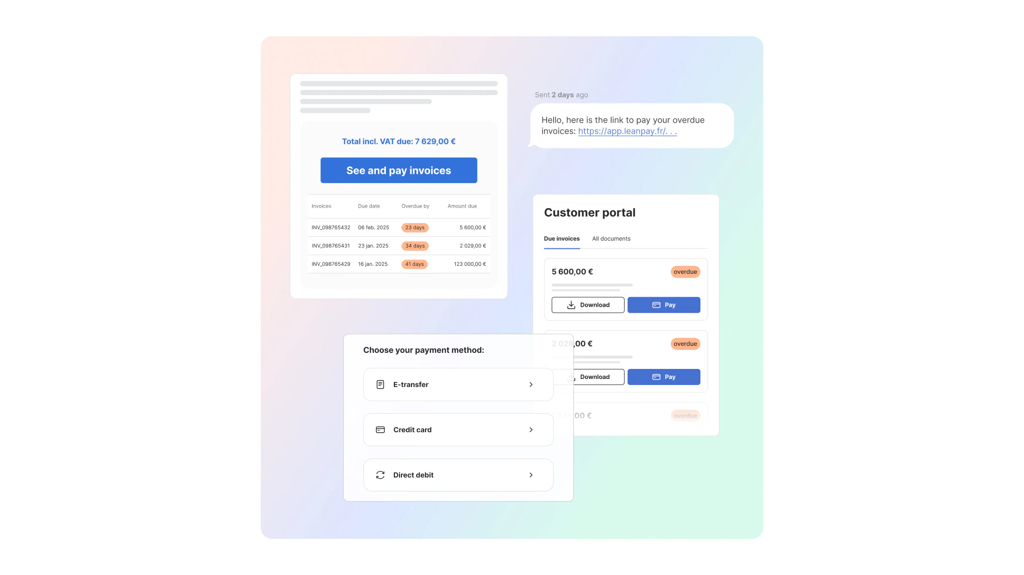 screenshot of LeanPay