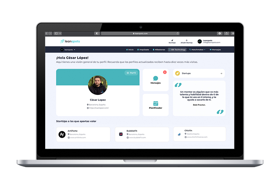 screenshot of Leanspots