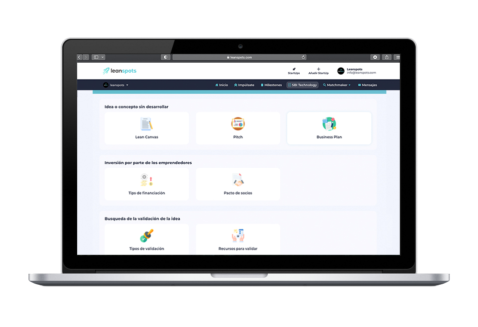 screenshot of Leanspots