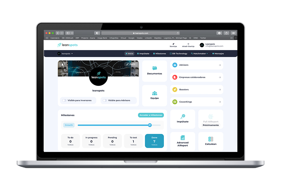 screenshot of Leanspots