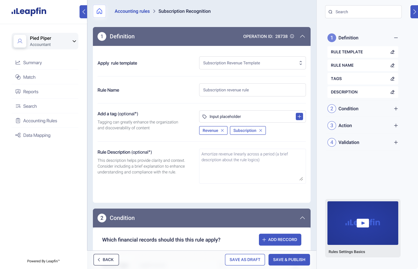 screenshot of Leapfin