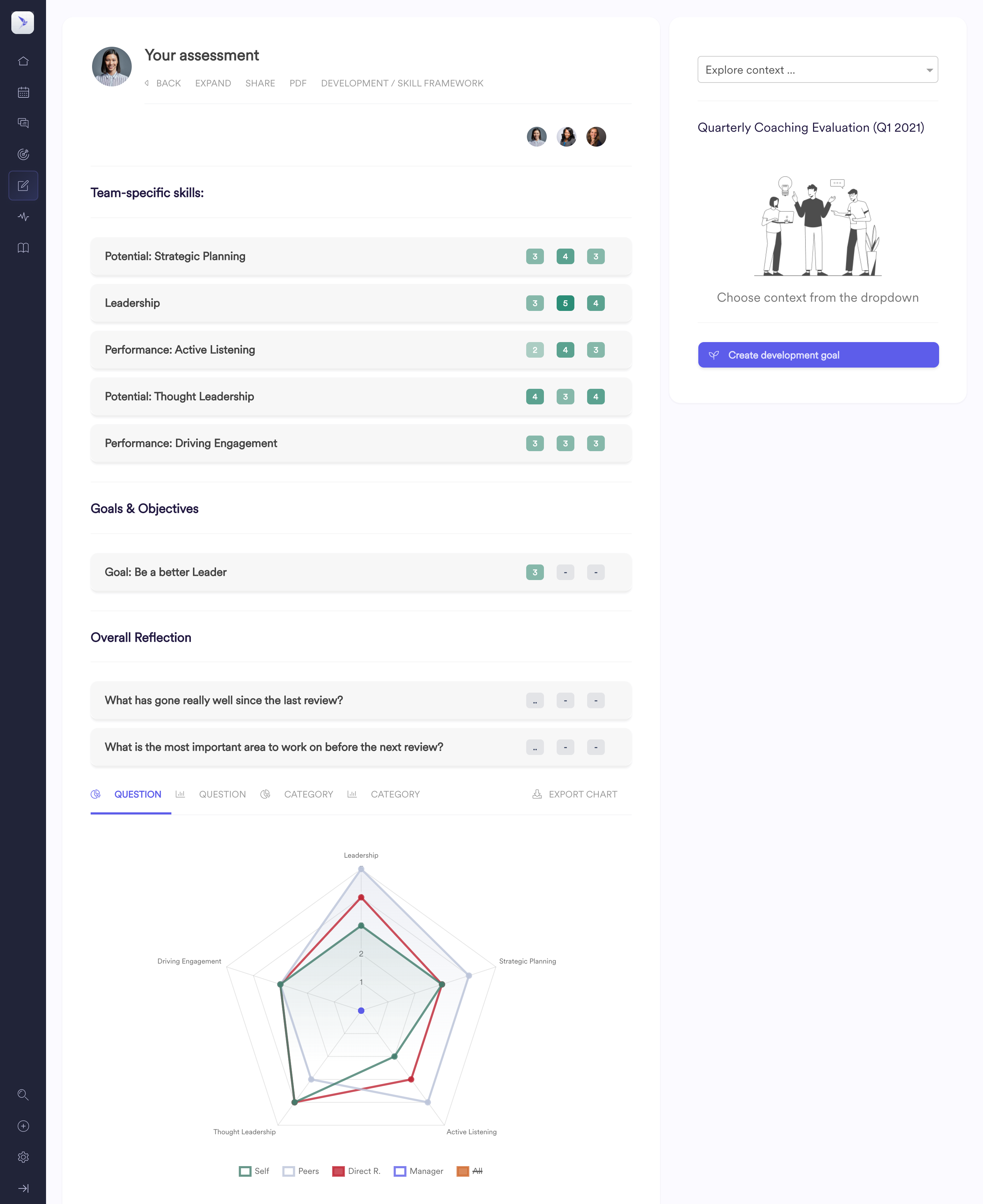 screenshot of Leapsome