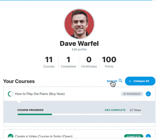 screenshot of LearnDash