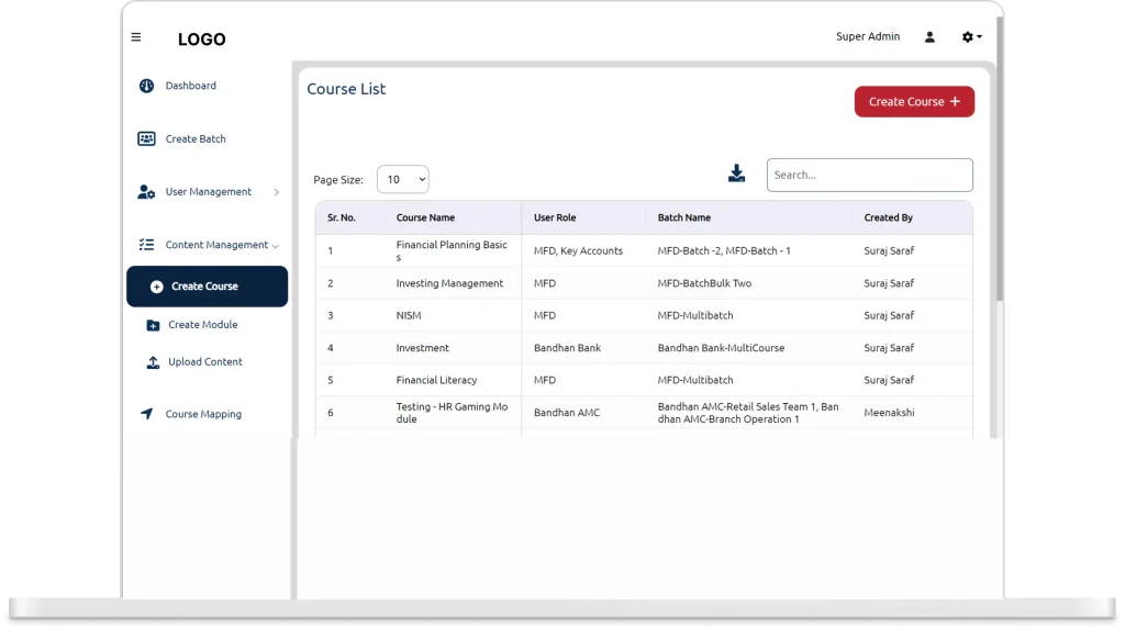 screenshot of LearnGenie