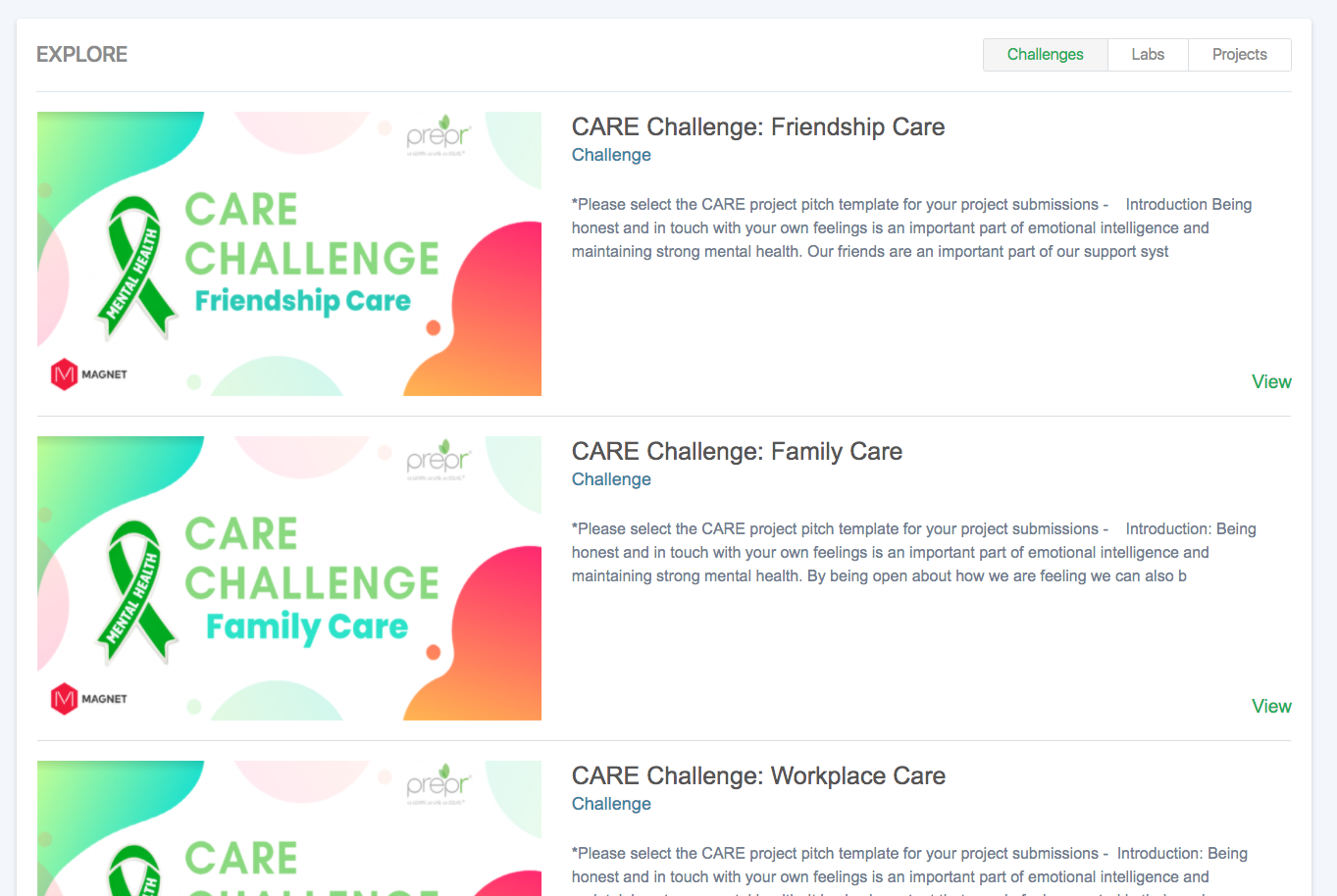 screenshot of LearnLab