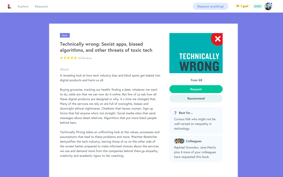 screenshot of Learnerbly