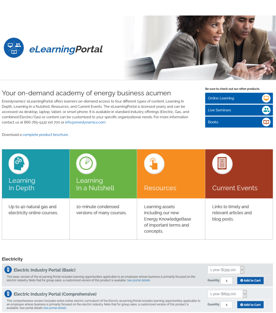 screenshot of LearningCart