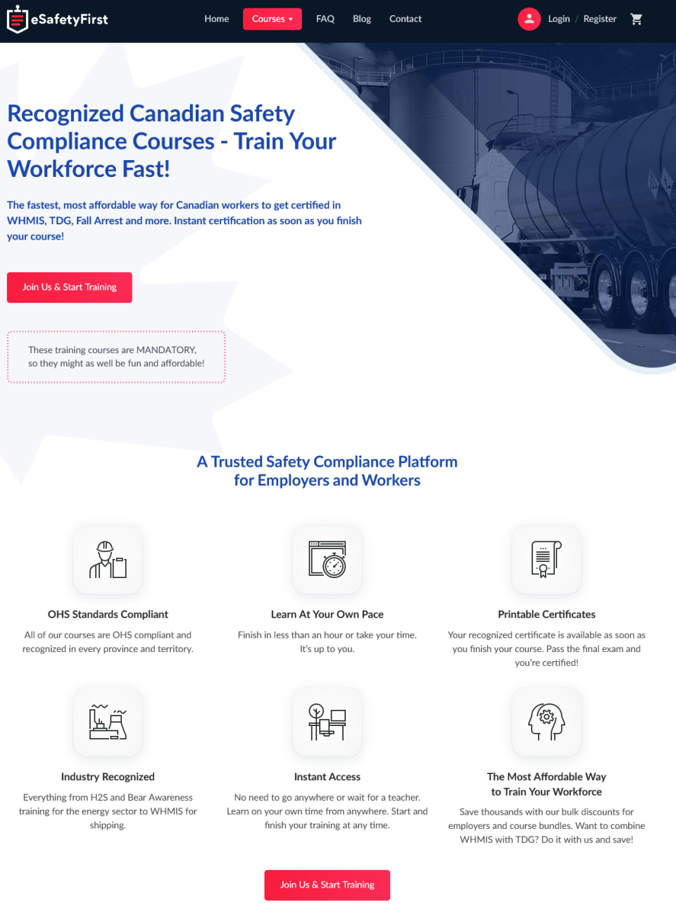 screenshot of LearningCart