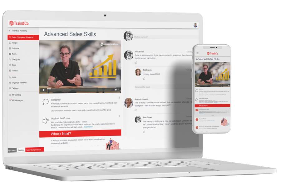 screenshot of LearningStone