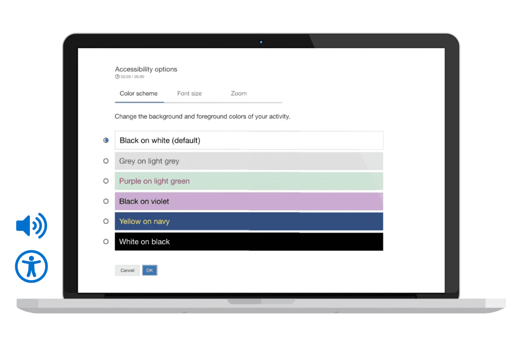 screenshot of Learnosity