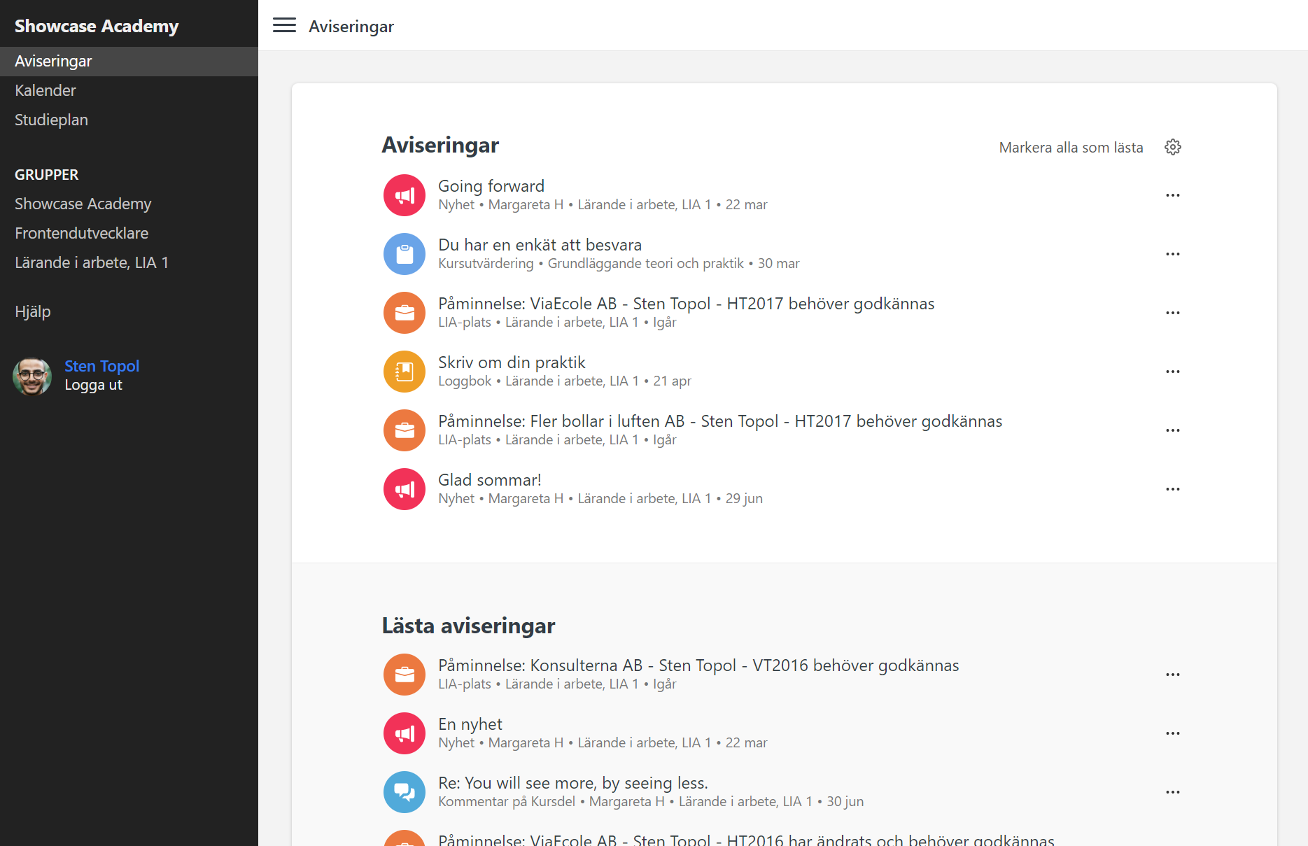 screenshot of Learnpoint