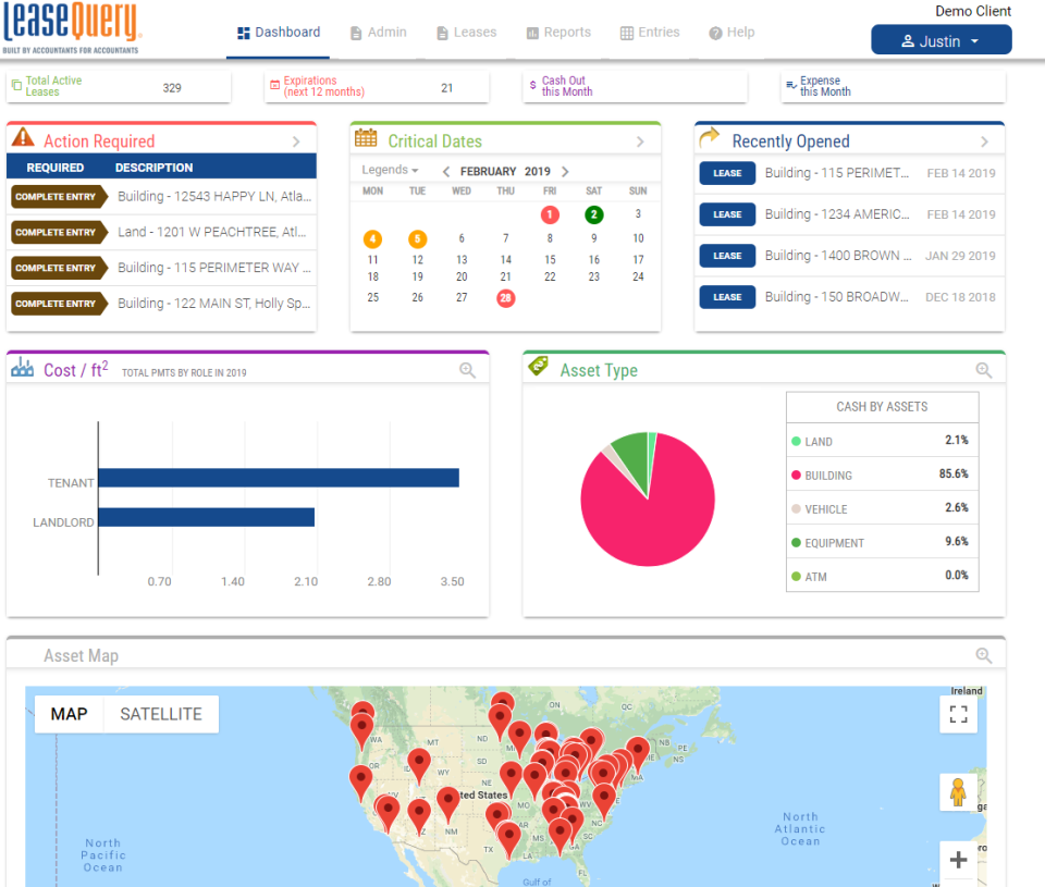 screenshot of LeaseQuery