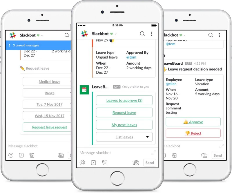 screenshot of LeaveBoard