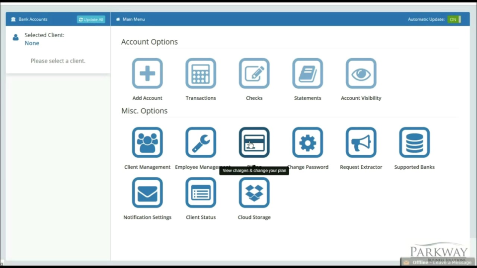 screenshot of LedgerSync