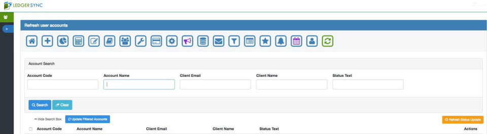 screenshot of LedgerSync