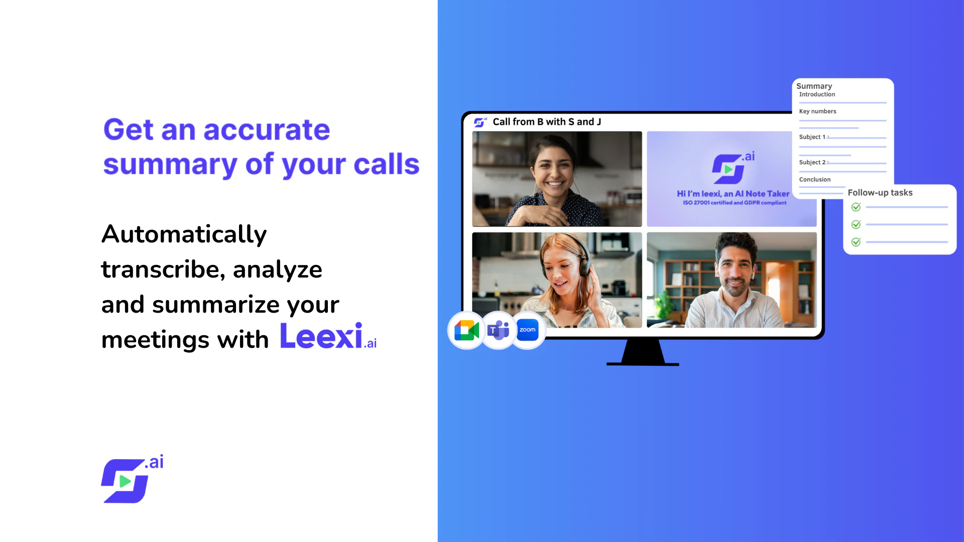 screenshot of Leexi