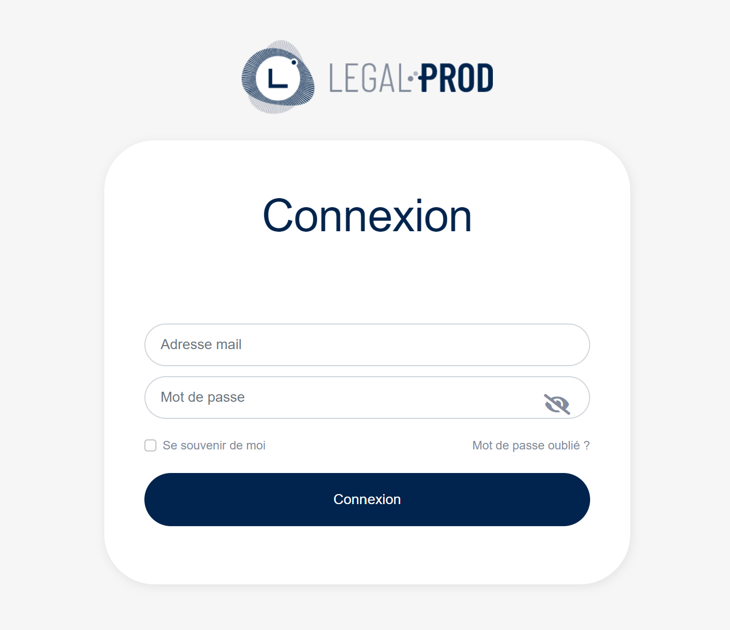 screenshot of LegalProd