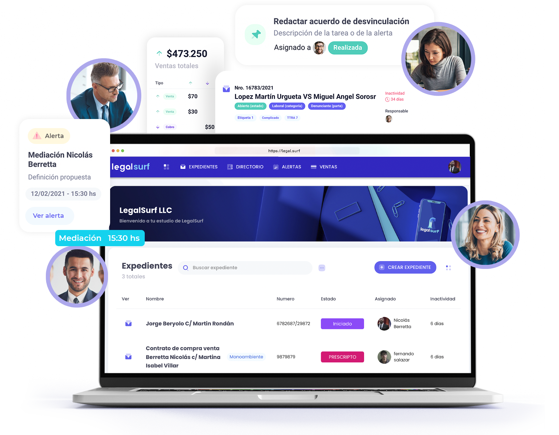 screenshot of LegalSurf