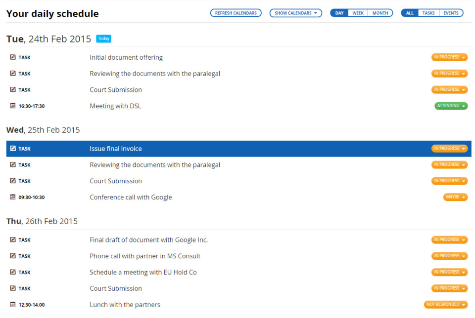 screenshot of LegalTrek