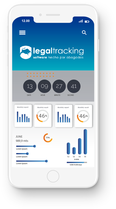 screenshot of Legaltracking