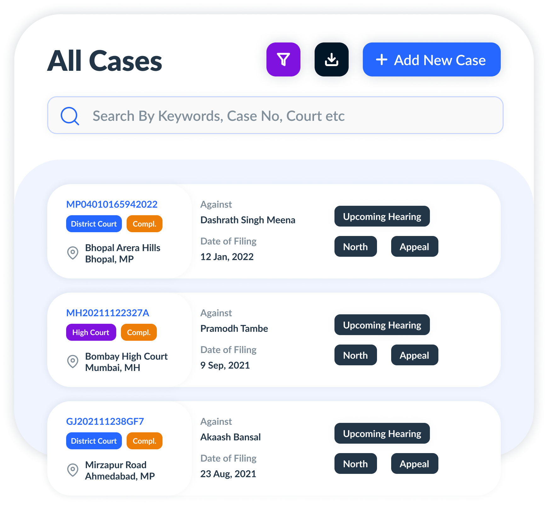 screenshot of Legistify