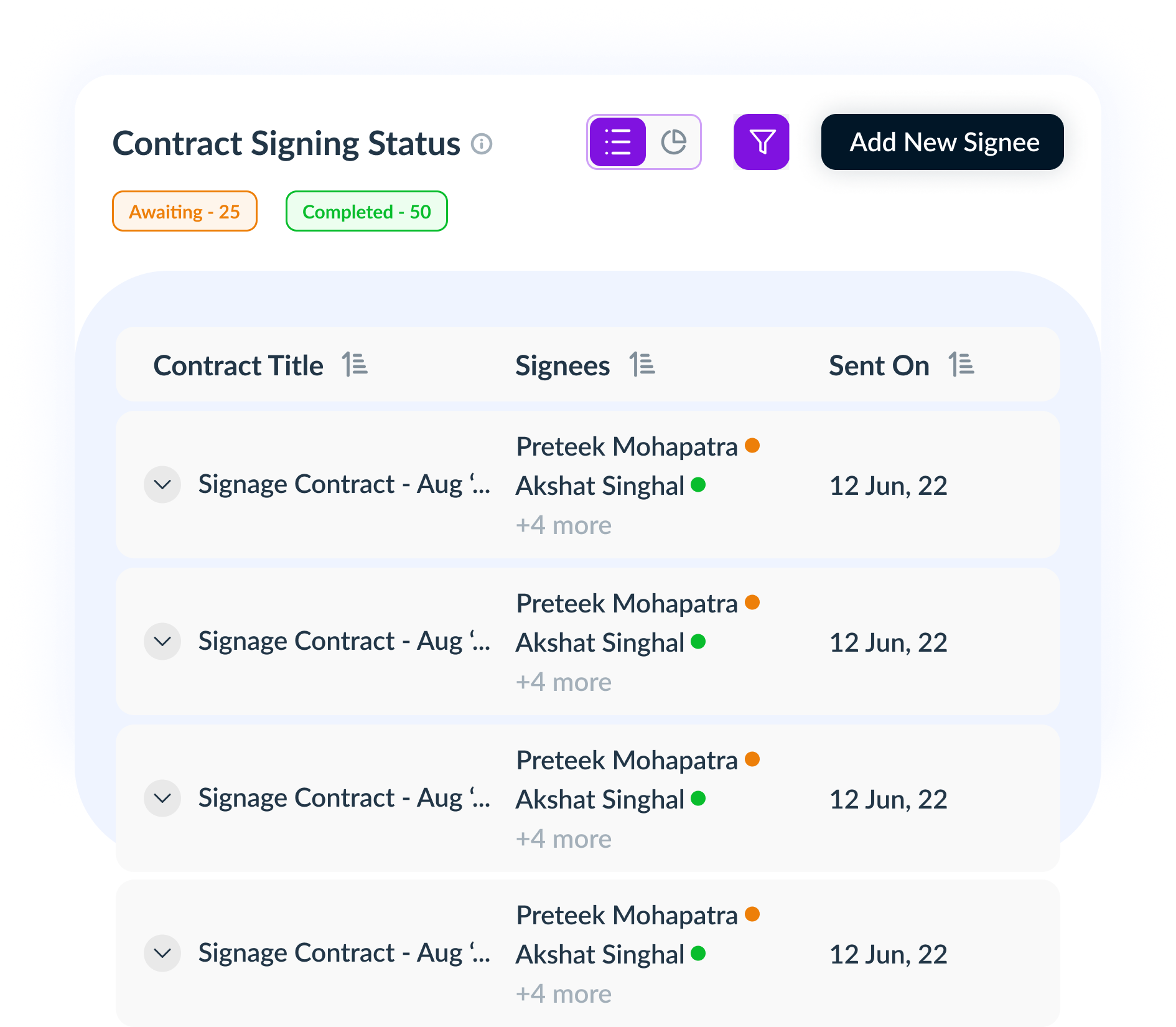 screenshot of Legistify