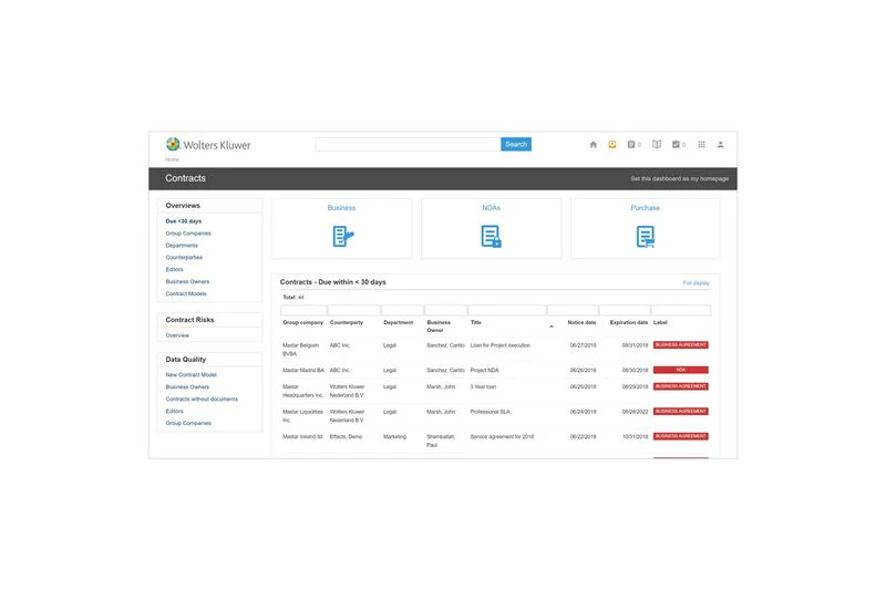 screenshot of Legisway