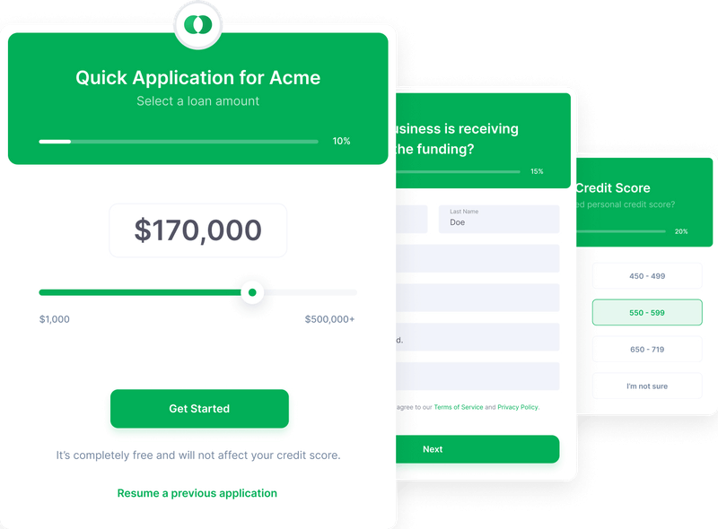 screenshot of Lendflow