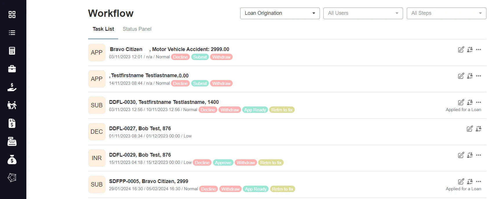 screenshot of Lendstream
