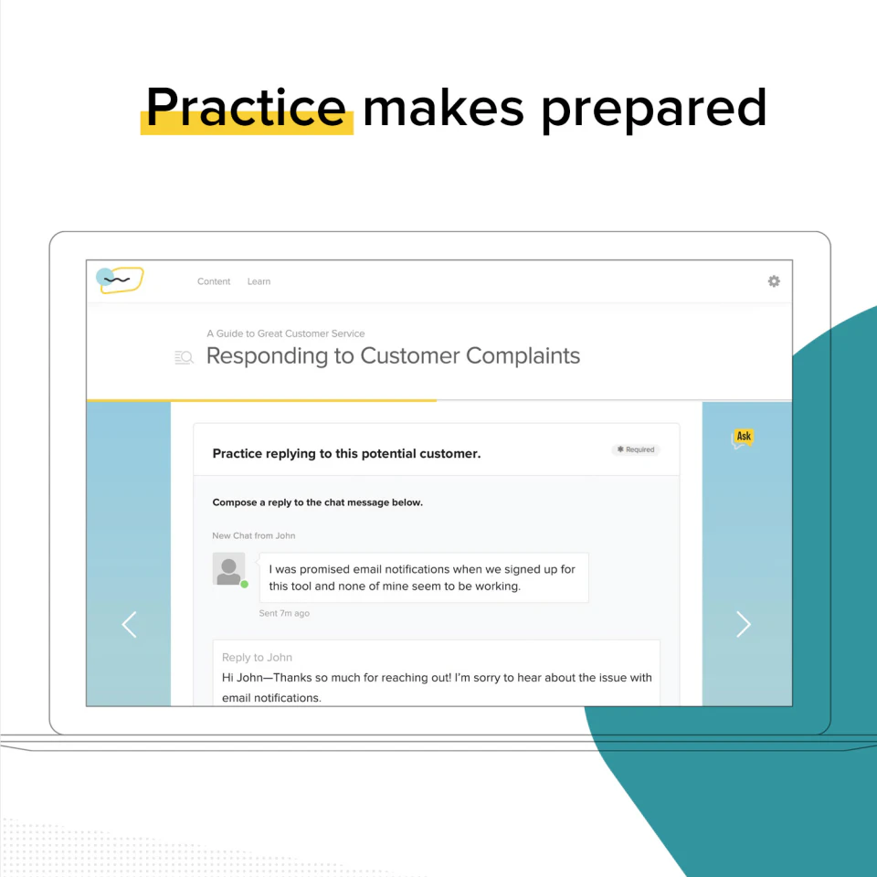 screenshot of Lessonly