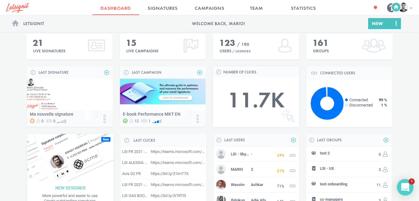 screenshot of Letsignit