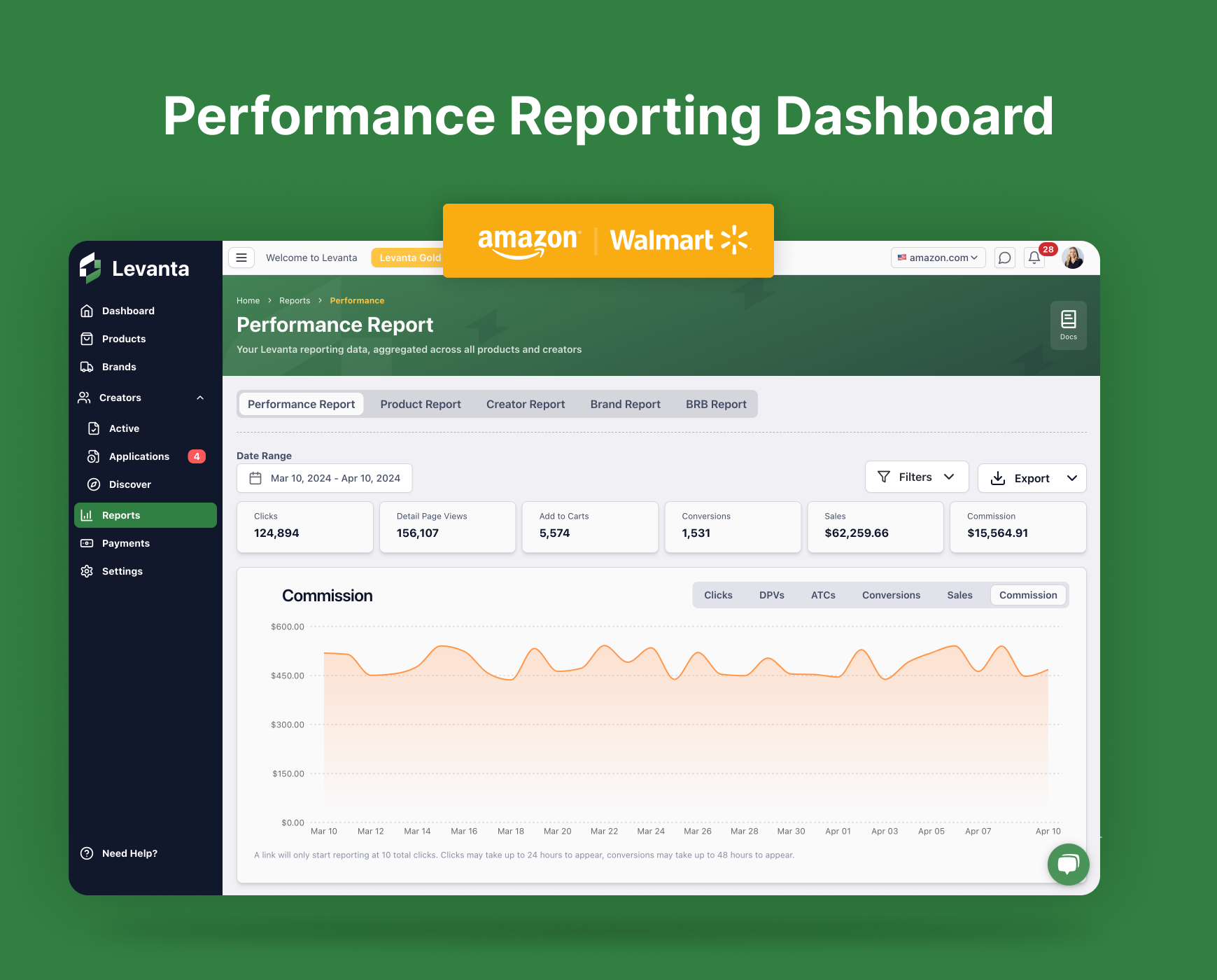screenshot of Levanta