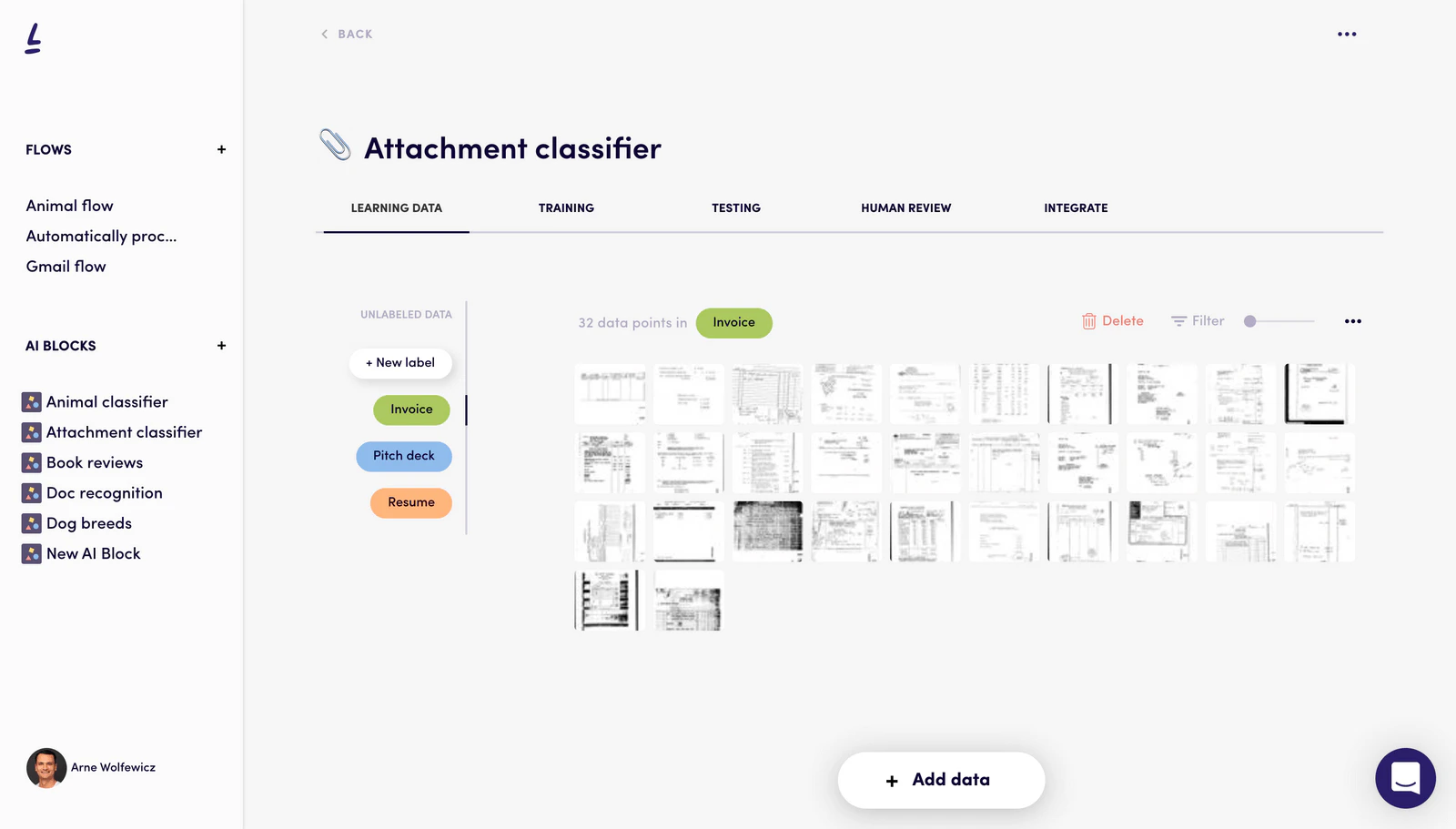 screenshot of Levity