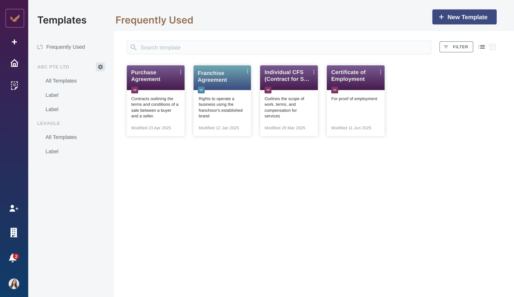 screenshot of Lexagle