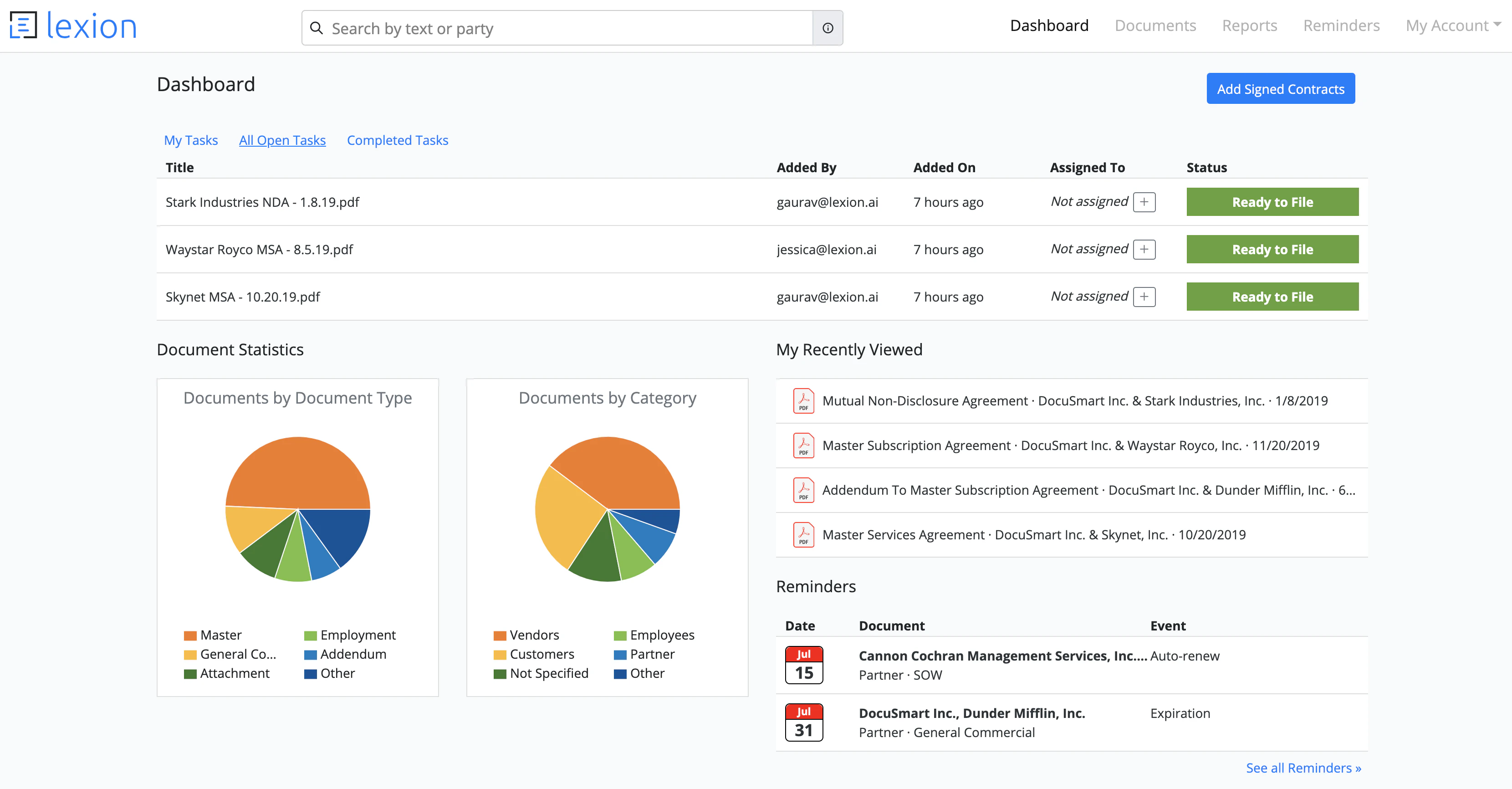 screenshot of Lexion