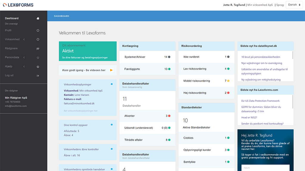 screenshot of Lexoforms