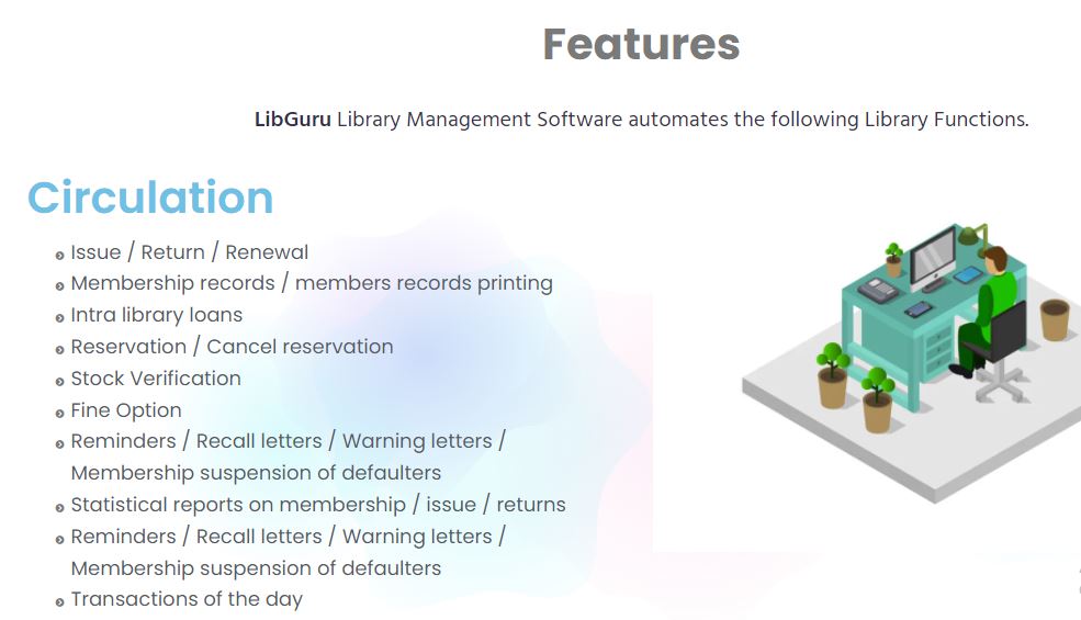 screenshot of LibGuru