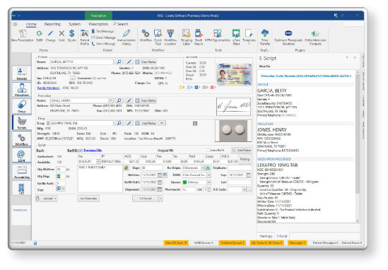 screenshot of Liberty
