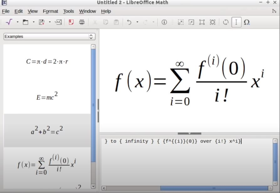 screenshot of LibreOffice