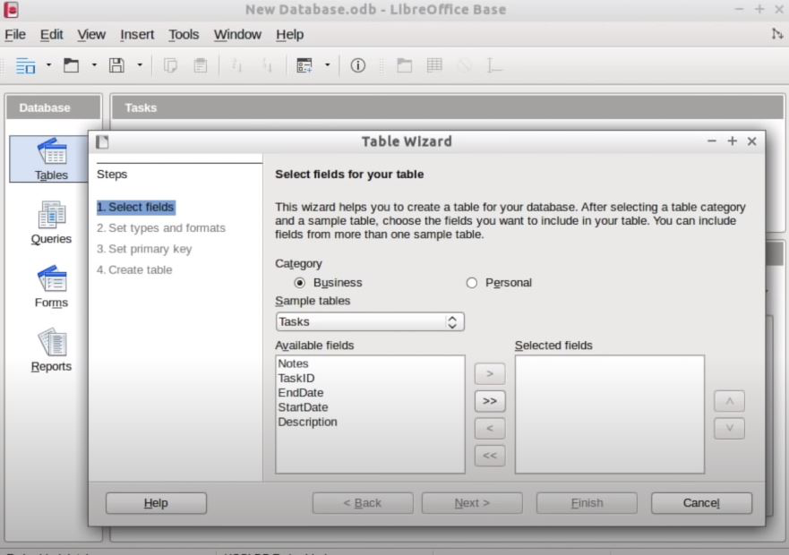 screenshot of LibreOffice