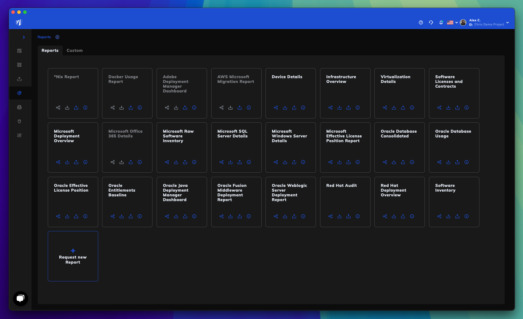 screenshot of Licenseware
