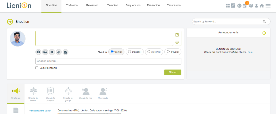 screenshot of Lienion
