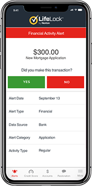 screenshot of LifeLock