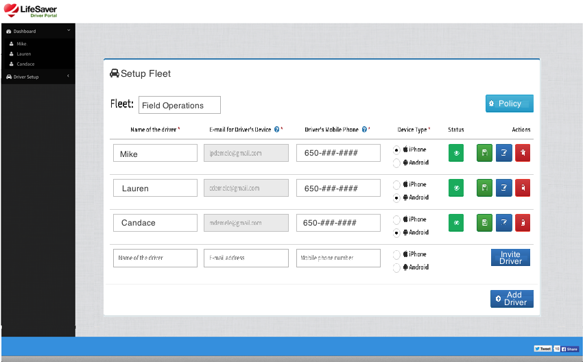 screenshot of LifeSaver